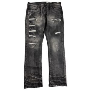 Evolution In Design Distressed Slim Jeans 40x32